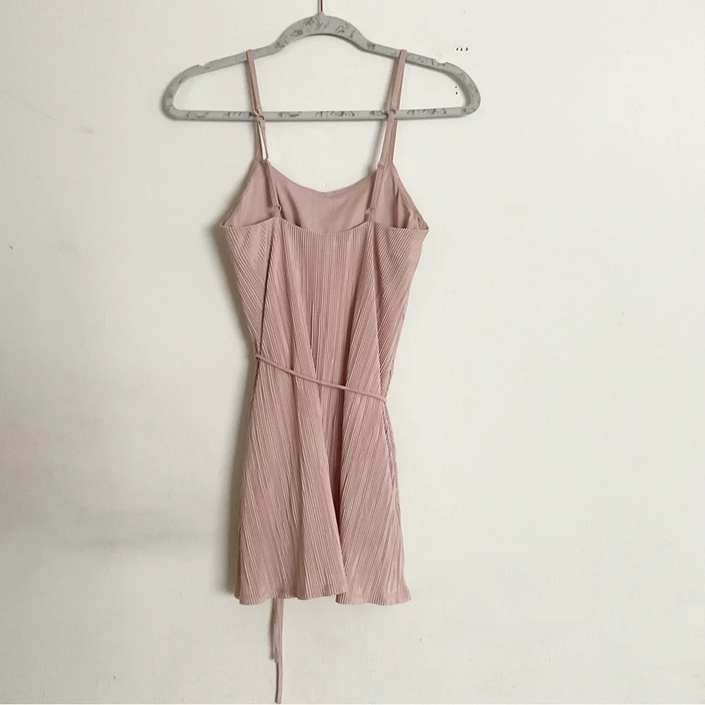Alo Yoga Micro Plisse Game On Tennis Dress Pink Quartz XXS